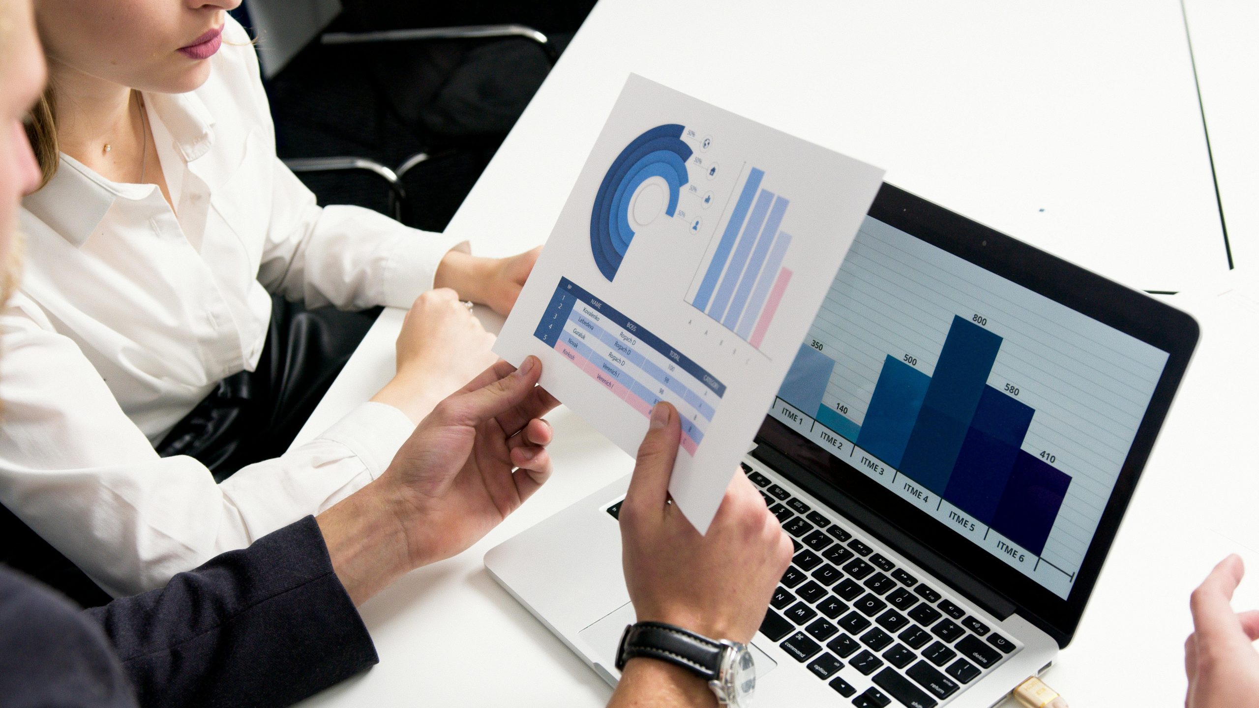 Graph comparing before and after results of debt reduction journey