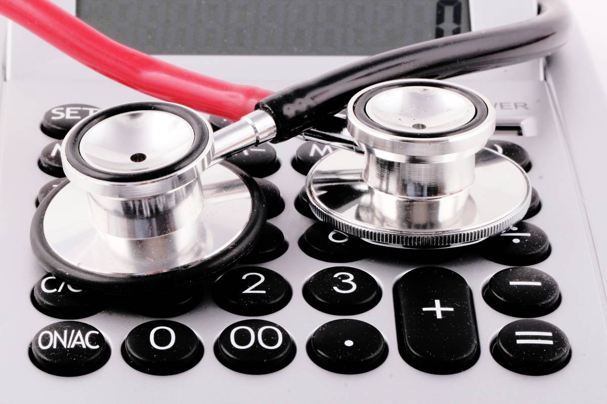 Infographic showing rising trends in personal medical debt statistics